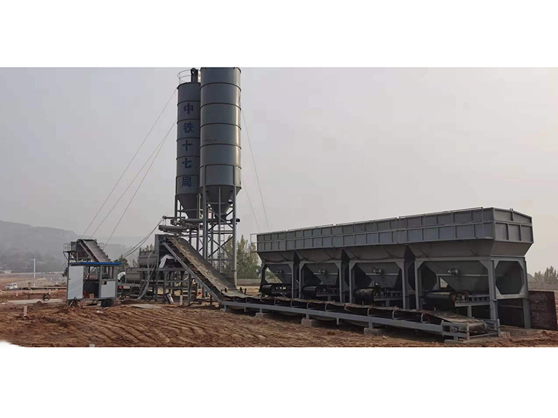 WDJ800型叠加式水稳拌合站配立式水泥仓