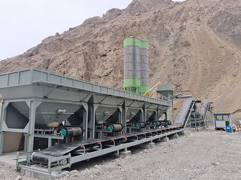 WDJ700型稳定土拌合站配水泥二次计量过渡仓