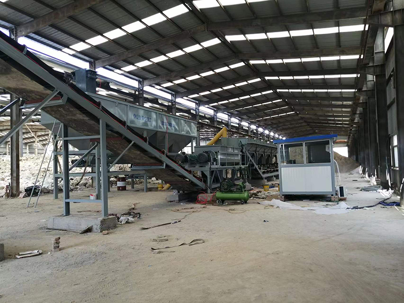 WDJ600型水稳拌合站配卧式仓