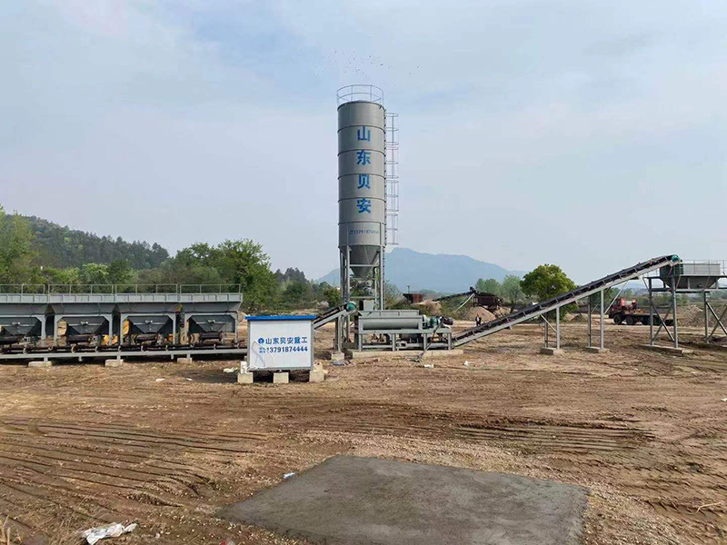 WDJ500型稳定土拌合站配立式仓