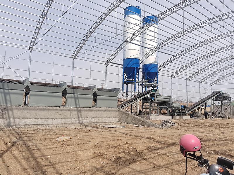 WDJ600型叠加式二次搅拌水稳拌合站