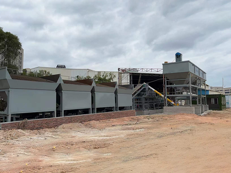 WDJ500型叠加式二次搅拌水稳拌合站